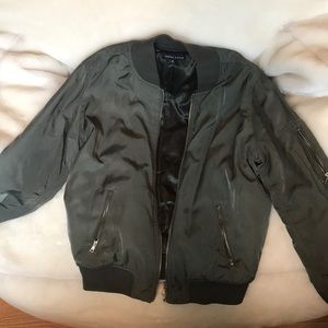 Green bomber/puffer jacket